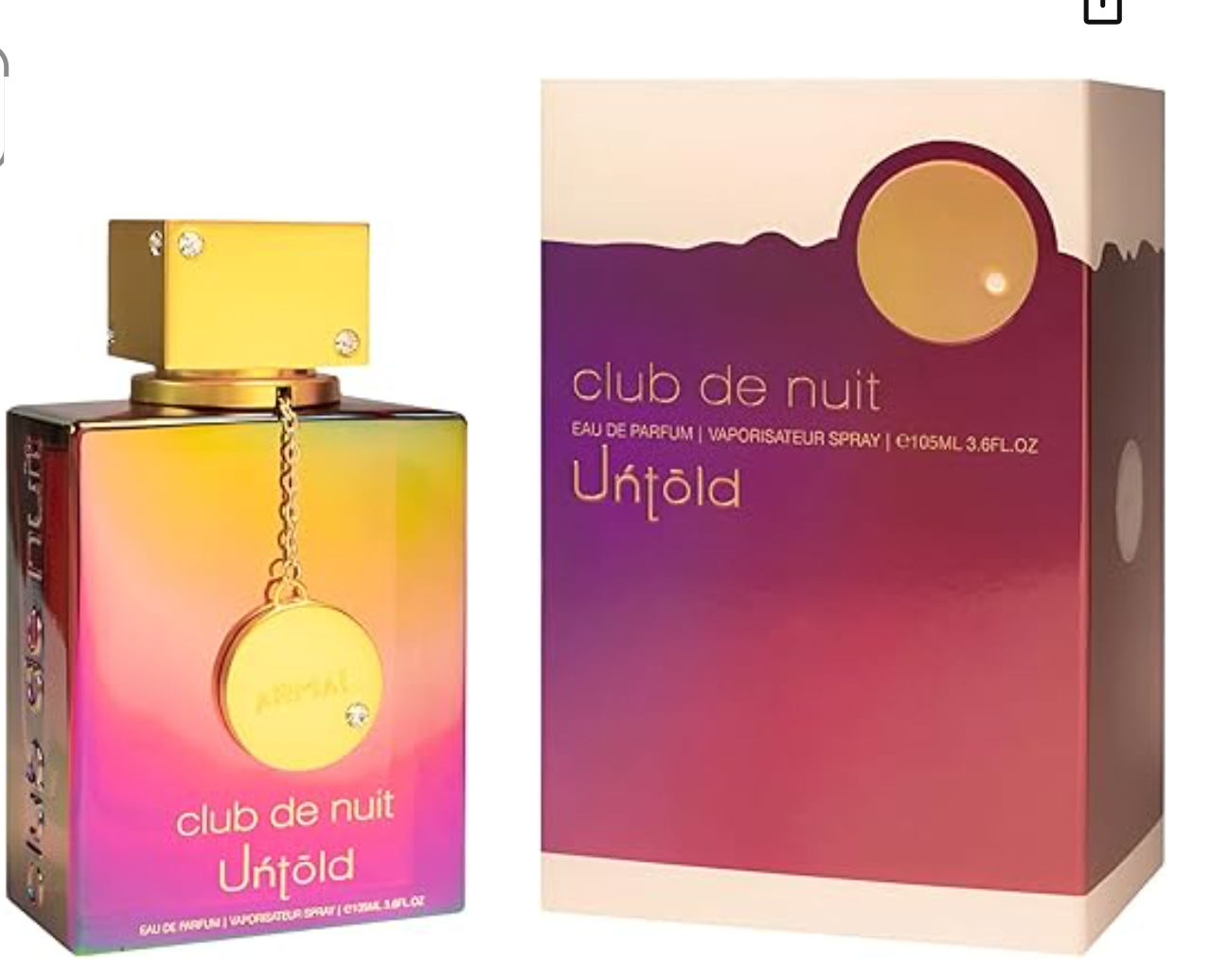 Armaf Club De Nuit Untold Eau De Parfum (EDP) 105ML - For Men & Women
