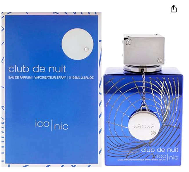 Armaf Club de Nuit Blue Iconic for Men Eau de Parfum Spray, 105 ml, Men