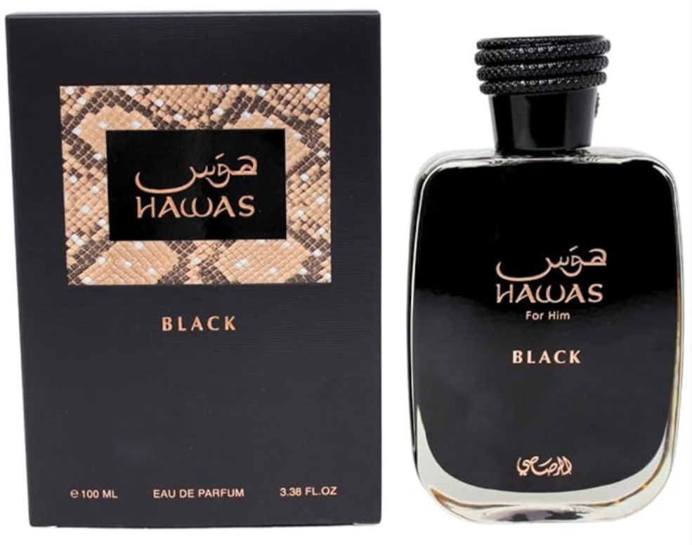 Rasasi Hawas Black Eau De Parfum For Men – 100ml
