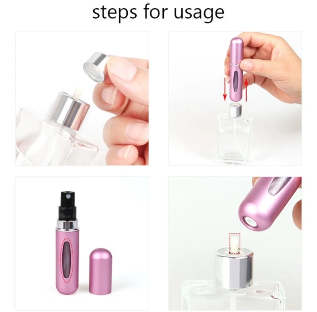 Refillable Mini Perfume Spray Bottle - 5ml capacity